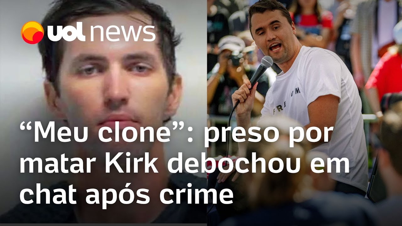 Tyler Robinson, preso por matar Charlie Kirk nos EUA, debochou em chat após crime: ‘Meu clone’
