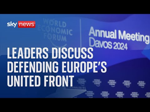 Watch live: European leaders address military security on the continent at Davos