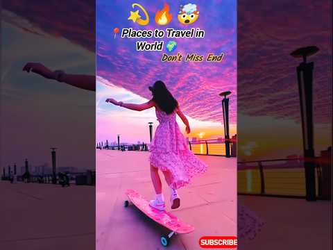 Places that Don't feel Real on Earth😍 #travel #beatifulnature #beautifulworld #travelshorts