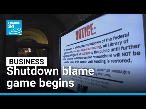 US shutdown blame game: Republicans and Democrats trade accusations over funding halt • FRANCE 24