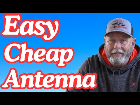 How to make an easy antenna from scrap wire and parts you may have.