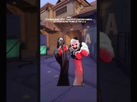 Deux clowns, une map Valorant… le chaos total 💥🎪 #Valorant #MemeGaming #FunnyMoments #Dark kako