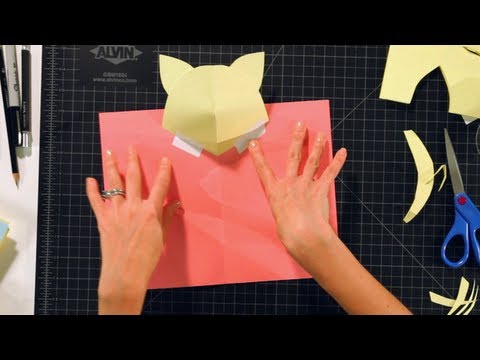 How to Make a Kitten Head Pop-Up Card | Pop-Up Cards - UCSpVHeDGr9UbREhRca0qwsA