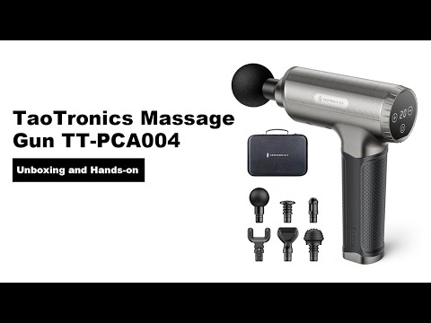 Taotronics Massagepistole TT-PCA004 Unboxing and Hands-on