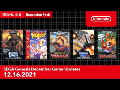 SEGA Genesis - December 2021 Game Updates - Nintendo Switch Online