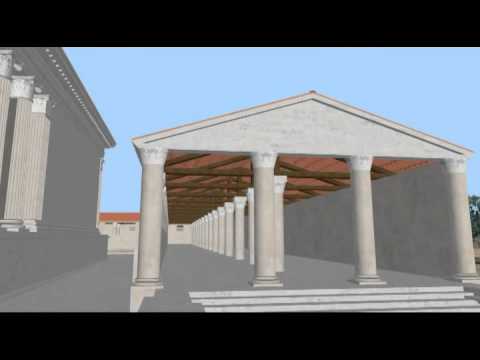Filmato sul complesso Tempio Criptoportico di Urbs Salvia "girato" sul plastico GeoInformatiX con commento audio dell'Associazione Museale della Provincia di Macerata