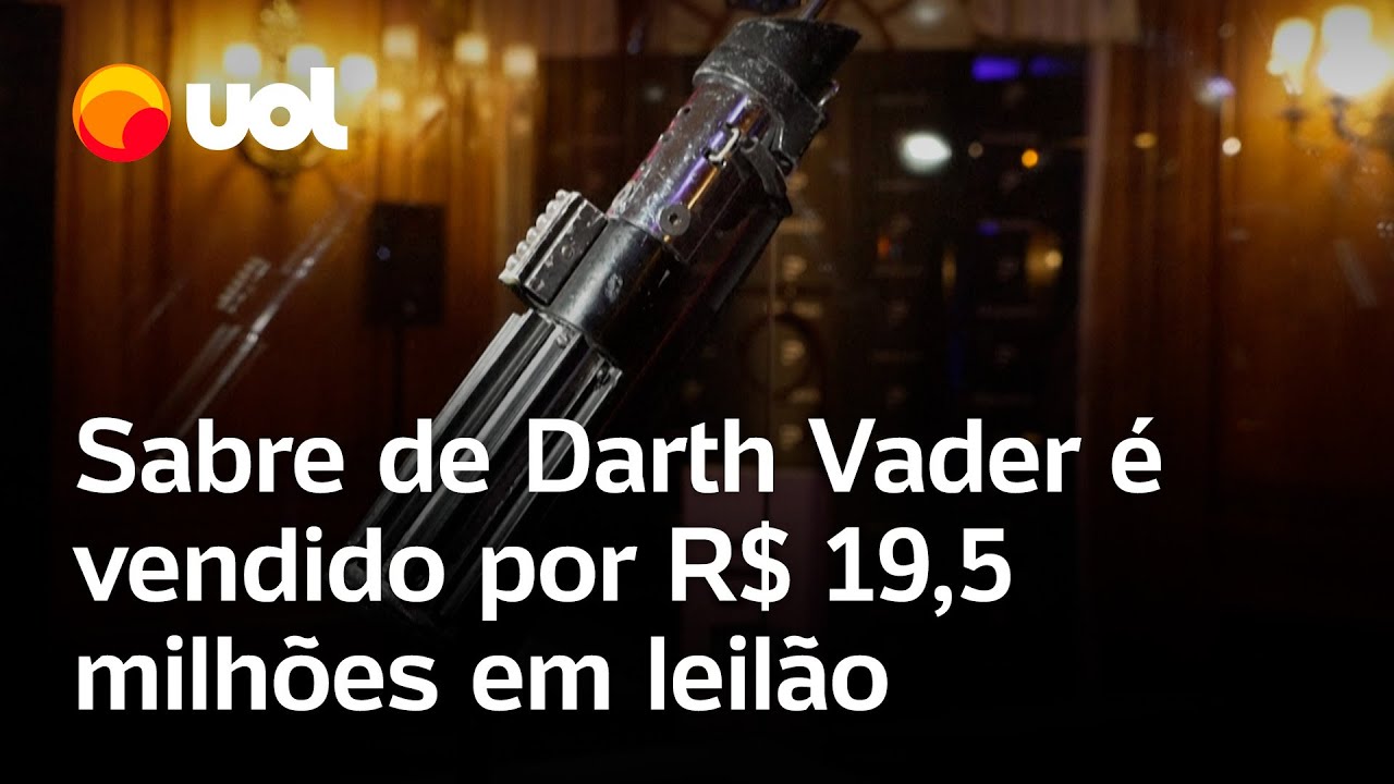 Sabre de luz de Darth Vader, de Star Wars, é vendido por R$ 19,5 milhões em Los Angeles, nos EUA
