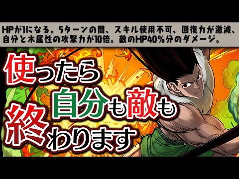 1ターンで使えるゴンさんのスキルが壊れてる件【パズドラ】