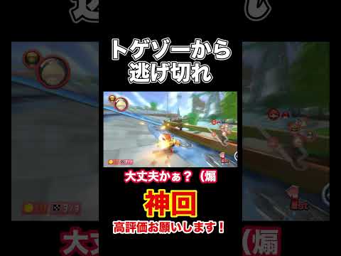 デイジーを使って青甲羅から逃げ切れ！【マリオカート8DX/マリカー8DX】 #shorts