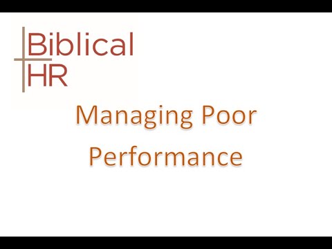 Managing Poor Performance
