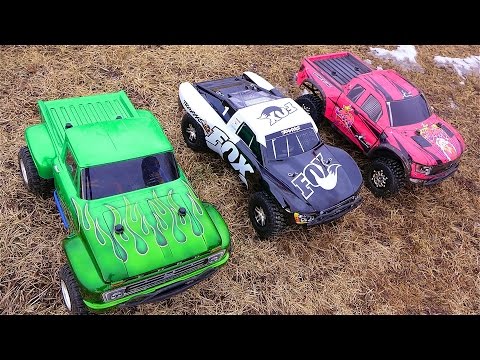 RC ADVENTURES - 3 Traxxas Slash 4x4's Cold Bashing! Many broken parts... - UCxcjVHL-2o3D6Q9esu05a1Q