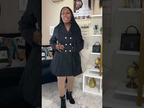 This holiday winter coat is super cute 😍 I actually sized up when I could’ve gotten my true size so