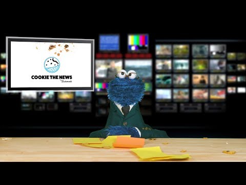Cookie Monster the News I Cookie the News