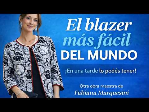 Crea tu BLAZER  en un instante: sencillo y fácil con tela de tapicería - Fabiana Marquesini - 702