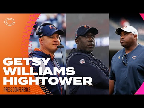 Williams, Getsy, Hightower discuss preparations for Dolphins | Chicago Bears video clip