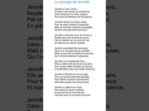 Jennifer #poetry #jennifer #violencesfaitesauxfemmes #youtubeshorts #ytshorts #poésie #poem #yt