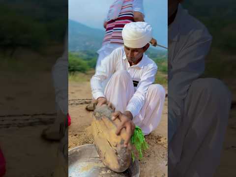 देसी रामरोट 😍#rotisabzi #desikhana #villagelife #cooking #rajasthani #food #culture #ramroti