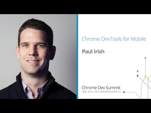DevTools for Mobile - Chrome Dev Summit 2013 (Paul Irish) - UC_x5XG1OV2P6uZZ5FSM9Ttw