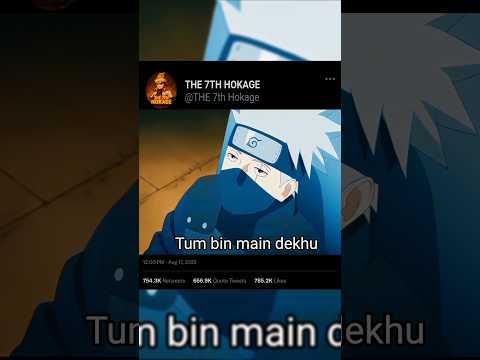 "Kakashi ⚡ | Tum Todo Na | Emotional Naruto Edit 💔🔥|#Kakashi #AnimeLovers #ViralEdit#KakashiSensei