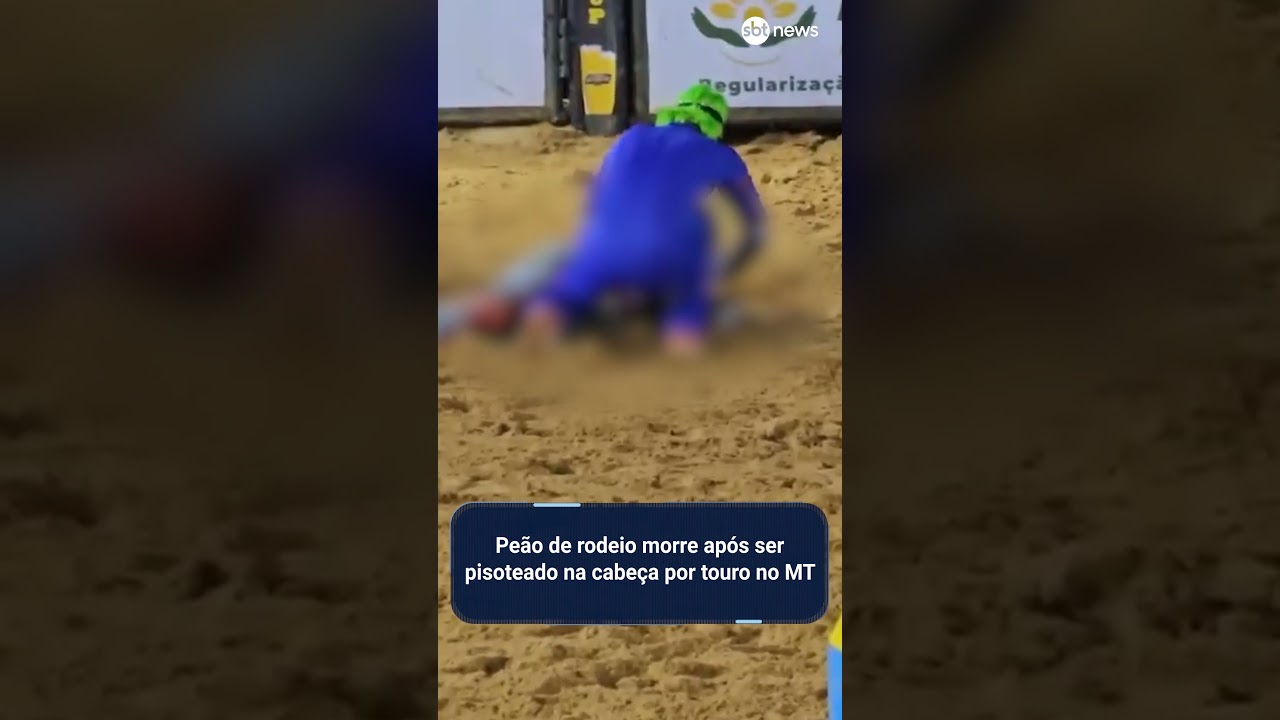 Peão de rodeio morre após ser pisoteado na cabeça por touro no MT
