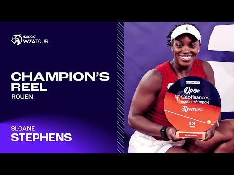 Sloane Stephens takes home the trophy in Rouen! 🏆