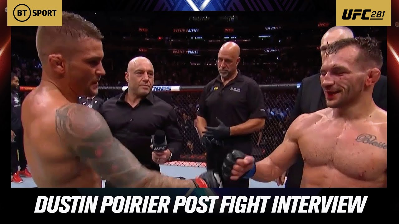 Dustin Poirier shares a raw and honest moment with Michael Chandler after their fight at UFC 281! 💎