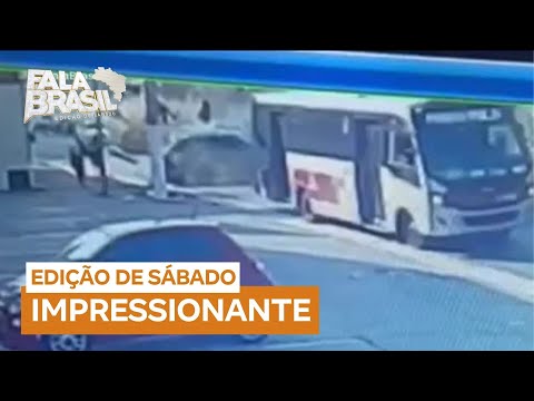 Caminhão sem freios arrasta carros e moto em São Paulo