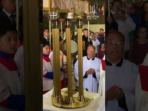 Procesión de Corpus Christi en la Basílica de Guadalupe.