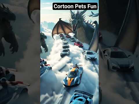 Dragon attack #cartoon #viral #comedyaffecte #shortsfeed #cars