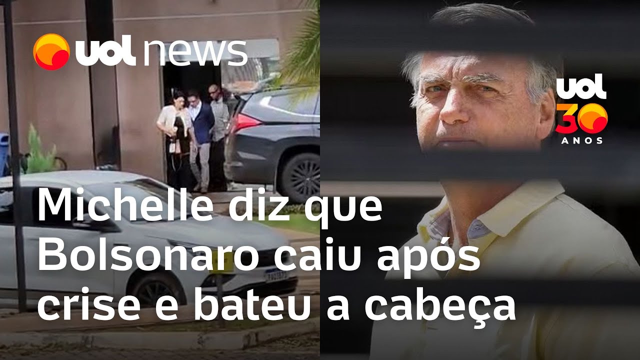 Bolsonaro teve crise enquanto dormia caiu e bateu a cabeça em móvel na prisão diz Michelle