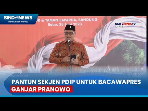 Ft Sekjen Pdip Hasto Kristiyanto Bikin Pantun Untuk Bacawapres Ganjar