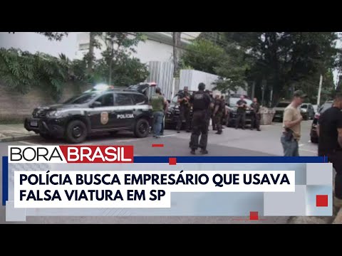 Empresário que usava falsa viatura e se passava por policial é procurado em SP