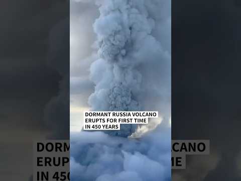 Dormant Russia volcano erupts for first time in 450 years | AFP #shorts