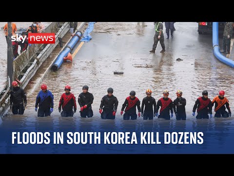 South Korea: Flooding and landslides kill at least 37