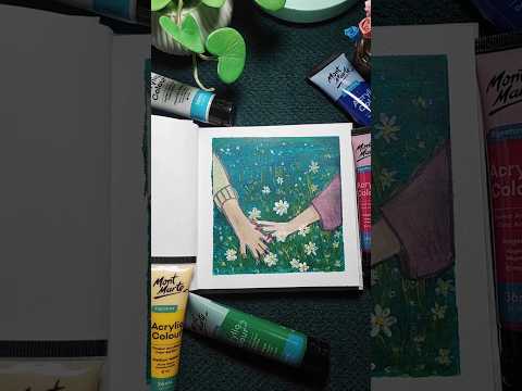 Painting💏|Nusaibah's World|#cute #painting #watercolorpainting #couple #love #acrylicpainting#shorts