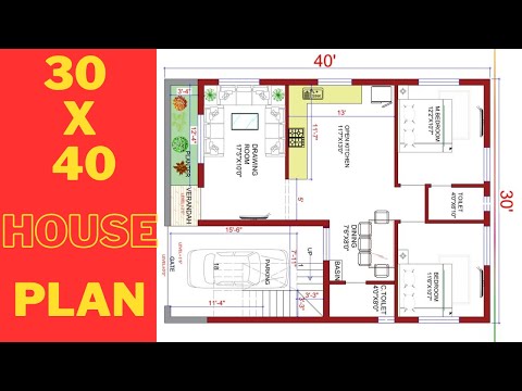 30 x 40 House Design | 30 by 40 House Plan | 1200 Sqft House Design |