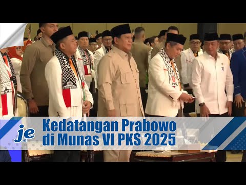 Moment Kedatangan Presiden Prabowo di Munas VI Partai Keadilan Sejahtera 2025