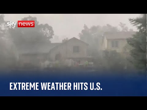Parts of US battered by extreme weather as Texas deals with heatwaves and storms