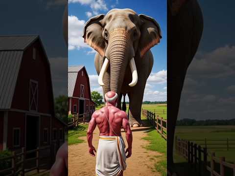 a farmer and elephant story#ai #cartoon#yt shorts #farmer#elephant#ai video