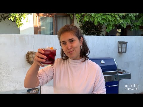 Lauryn Makes an AMAZING Red Wine Spritz | #StayHome & Make Summertime Drinks #WithMe | Everyday Food