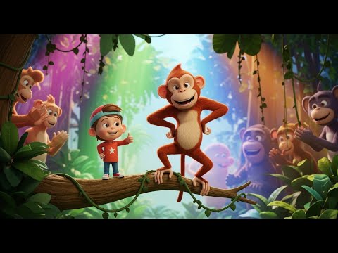 Le Singe qui Aimait se Balancer | Comptine Amusante et Chanson pour Enfants