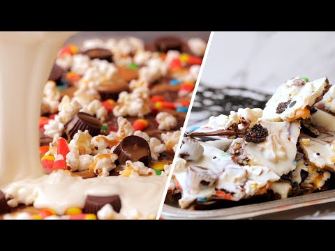 Halloween Candy Chocolate Bark in 15 Minutes or Less // Presented by BuzzFeed & GEICO