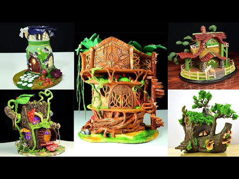 5 Top Best DIY Original Design Miniature Houses | Recycling Projects | Making Fairy House at Home