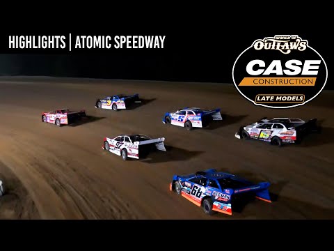 World of Outlaws CASE Construction Late Models | Atomic Speedway | August 23, 2024 | HIGHLIGHTS - dirt track racing video image