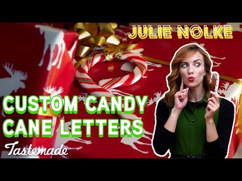 Custom Candy Cane Letters I Julie Nolke