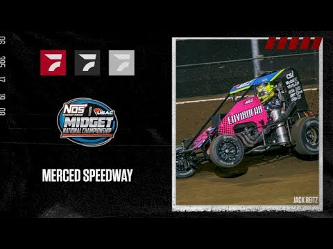 LIVE: USAC Midget Qualifying at Merced Night #2 - dirt track racing video image
