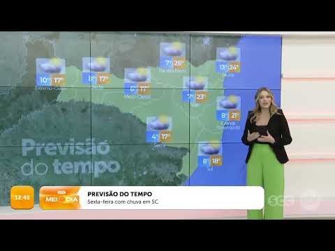 Sexta-feira (23/08/2024) com chuva em SC  | Tempo | SCC Meio-Dia