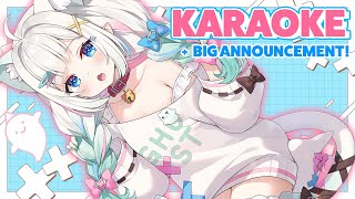 【KARAOKE TIME!!】with BIG NEWS!!! WOOOAH!! 【Maid Mint Fantôme】