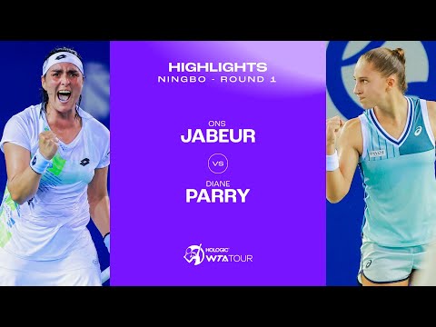 Ons Jabeur vs. Diane Parry | 2023 Ningbo Round 1 | WTA Match Highlights