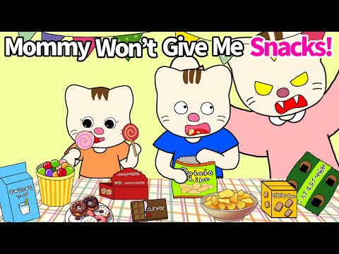 Picture Book Anime Read Aloud:Mommy Won't Give Me Snacks!